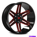 ホイール 4本セット Vision 363 Razor Wheels 24x12(-51、8x180、124.2)4のブラックリムセット Vision 363 RAZOR Wheels 24x12 (-51, 8x180, 124.2) Black Rims Set of 4