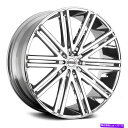 ホイール 4本セット 重打者HH11ホイール26x10(30、5x120.65、74.1)4のクロムリムセット Heavy Hitters HH11 Wheels 26x10 (30, 5x120.65, 74.1) Chrome Rims Set of 4(2)