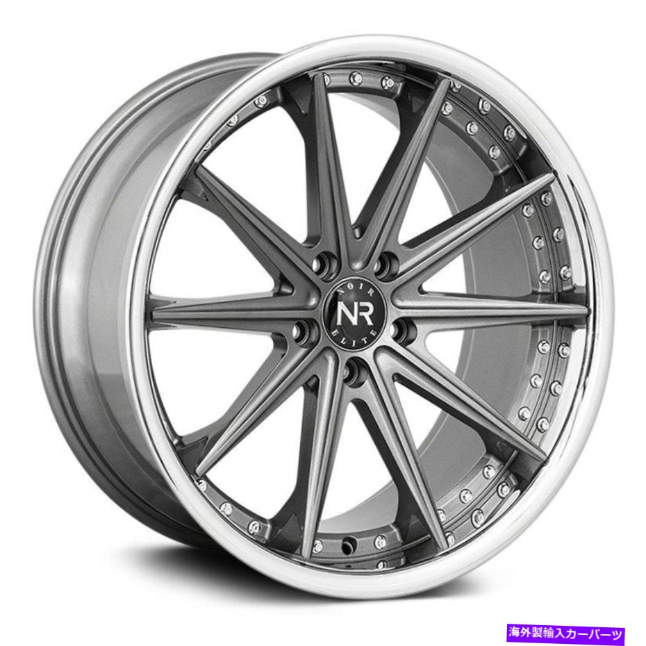 ホイール　4本セット Noir Elite NR100ホイール20x10（40、5x114.3、73.1）4のガンメタルリムセット Noir Elite NR100 Wheels 20x10 (4..