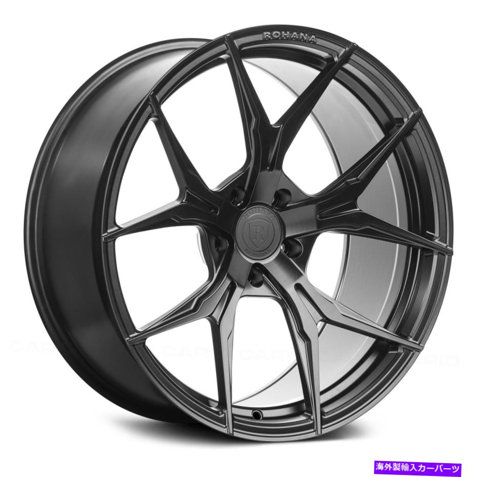 Rohana RFx5 Wheels 19x8.5 (20, 5x120.65, 74.1) Black Rims Set of 4カテゴリホイール　4本セット状態新品メーカー車種発送詳細全国一律 送料無料 （※北海道、沖縄、離島は省く）商品詳細輸入商品の為、英語表記となります。Condition: NewBrand: RohanaManufacturer Part Number: RFx519855120MB20Other Part Number: 1377753391Product Type: Custom WheelsProduct SubType: All Custom WheelsRims Quantity: 4UPC: Does not applyFinish: Matte BlackSpoke style: V-spokeRim Width: 8.5"Max Load: 3525Style: RFx5Material: AluminumMPN: RFx519855120MB20Color: BlackRim Diameter: 19Product Width: 8.5Number of Bolts: 5Load Index: 124Product Size: 19x8.5Hub Bore: 74.1Offset: 20Rim Structure: One PieceRim Material: AluminumIMPORTANT NOTE: Additional Products are not included(caps,rings,etc)《ご注文前にご確認ください》■海外輸入品の為、NC・NRでお願い致します。■取り付け説明書は基本的に付属しておりません。お取付に関しましては専門の業者様とご相談お願いいたします。■通常2〜4週間でのお届けを予定をしておりますが、天候、通関、国際事情により輸送便の遅延が発生する可能性や、仕入・輸送費高騰や通関診査追加等による価格のご相談の可能性もございますことご了承いただいております。■海外メーカーの注文状況次第では在庫切れの場合もございます。その場合は弊社都合にてキャンセルとなります。■配送遅延、商品違い等によってお客様に追加料金が発生した場合や取付け時に必要な加工費や追加部品等の、商品代金以外の弊社へのご請求には一切応じかねます。■弊社は海外パーツの輸入販売業のため、製品のお取り付けや加工についてのサポートは行っておりません。専門店様と解決をお願いしております。■大型商品に関しましては、配送会社の規定により個人宅への配送が困難な場合がございます。その場合は、会社や倉庫、最寄りの営業所での受け取りをお願いする場合がございます。■輸入消費税が追加課税される場合もございます。その場合はお客様側で輸入業者へ輸入消費税のお支払いのご負担をお願いする場合がございます。■商品説明文中に英語にて”保証”関する記載があっても適応はされませんのでご了承ください。■海外倉庫から到着した製品を、再度国内で検品を行い、日本郵便または佐川急便にて発送となります。■初期不良の場合は商品到着後7日以内にご連絡下さいませ。■輸入商品のためイメージ違いやご注文間違い当のお客様都合ご返品はお断りをさせていただいておりますが、弊社条件を満たしている場合はご購入金額の30％の手数料を頂いた場合に限りご返品をお受けできる場合もございます。(ご注文と同時に商品のお取り寄せが開始するため)（30％の内訳は、海外返送費用・関税・消費全負担分となります）■USパーツの輸入代行も行っておりますので、ショップに掲載されていない商品でもお探しする事が可能です。お気軽にお問い合わせ下さいませ。[輸入お取り寄せ品においてのご返品制度・保証制度等、弊社販売条件ページに詳細の記載がございますのでご覧くださいませ]&nbsp;