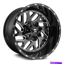 ホイール 4本セット Fuel D581 Triton 1PCホイール22x14(-75、8x170、125.1)4のブラックリムセット Fuel D581 T...