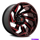 ホイール 4本セット 燃料D755反応1PCホイール20x9(1、6x135、106.1)4のブラックリムセット Fuel D755 REACTION 1PC ...