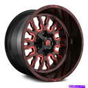 ホイール 4本セット 燃料D612ストローク1PCホイール20x10(-18、5x127、78.1)4のブラックリムセット Fuel D612 STROKE 1...