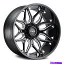 ホイール 4本セット Tuff T3Bホイール26x14(-72、6x139.7、112.1)4のブラックリムセット TUFF T3B Wheels 26x14 (-72, 6x139.7, 112.1) Black Rims Set of 4(2)