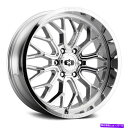 ホイール 4本セット Vision 402 Riot Wheels 24x12(-51、6x139.7、106.2)4のChrome Rimsセット Visio...