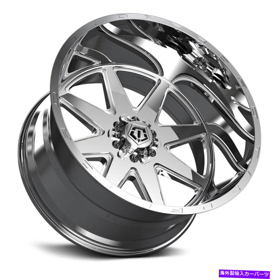 ホイール　4本セット tis 551pホイール22x12（-44、8x165.1、125.2）4の磨かれたリムセット TIS 551P Wheels 22x12 (-44, 8x165.1, 125.2) Polished Rims Set of 4 3