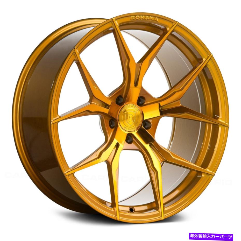 Rohana RFx5 Wheels 20x10 (22, 5x120.65, 74.1) Gold Rims Set of 4カテゴリホイール　4本セット状態新品メーカー車種発送詳細全国一律 送料無料 （※北海道、沖縄、離島は省く）商品詳細輸入商品の為、英語表記となります。Condition: NewBrand: RohanaManufacturer Part Number: RFx520105120G22Other Part Number: 1377753422Product Type: Custom WheelsProduct SubType: All Custom WheelsRims Quantity: 4UPC: Does not applyFinish: Gloss GoldSpoke style: V-spokeRim Width: 10"Max Load: 3525Style: RFx5Material: AluminumMPN: RFx520105120G22Color: Multi-ColorRim Diameter: 20Product Width: 10Number of Bolts: 5Load Index: 124Product Size: 20x10Hub Bore: 74.1Offset: 22Rim Structure: One PieceRim Material: AluminumIMPORTANT NOTE: Additional Products are not included(caps,rings,etc)《ご注文前にご確認ください》■海外輸入品の為、NC・NRでお願い致します。■取り付け説明書は基本的に付属しておりません。お取付に関しましては専門の業者様とご相談お願いいたします。■通常2〜4週間でのお届けを予定をしておりますが、天候、通関、国際事情により輸送便の遅延が発生する可能性や、仕入・輸送費高騰や通関診査追加等による価格のご相談の可能性もございますことご了承いただいております。■海外メーカーの注文状況次第では在庫切れの場合もございます。その場合は弊社都合にてキャンセルとなります。■配送遅延、商品違い等によってお客様に追加料金が発生した場合や取付け時に必要な加工費や追加部品等の、商品代金以外の弊社へのご請求には一切応じかねます。■弊社は海外パーツの輸入販売業のため、製品のお取り付けや加工についてのサポートは行っておりません。専門店様と解決をお願いしております。■大型商品に関しましては、配送会社の規定により個人宅への配送が困難な場合がございます。その場合は、会社や倉庫、最寄りの営業所での受け取りをお願いする場合がございます。■輸入消費税が追加課税される場合もございます。その場合はお客様側で輸入業者へ輸入消費税のお支払いのご負担をお願いする場合がございます。■商品説明文中に英語にて”保証”関する記載があっても適応はされませんのでご了承ください。■海外倉庫から到着した製品を、再度国内で検品を行い、日本郵便または佐川急便にて発送となります。■初期不良の場合は商品到着後7日以内にご連絡下さいませ。■輸入商品のためイメージ違いやご注文間違い当のお客様都合ご返品はお断りをさせていただいておりますが、弊社条件を満たしている場合はご購入金額の30％の手数料を頂いた場合に限りご返品をお受けできる場合もございます。(ご注文と同時に商品のお取り寄せが開始するため)（30％の内訳は、海外返送費用・関税・消費全負担分となります）■USパーツの輸入代行も行っておりますので、ショップに掲載されていない商品でもお探しする事が可能です。お気軽にお問い合わせ下さいませ。[輸入お取り寄せ品においてのご返品制度・保証制度等、弊社販売条件ページに詳細の記載がございますのでご覧くださいませ]&nbsp;