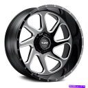 ホイール 4本セット Tuff T2Bホイール24x14(-72、8x165.1、125.1)4のブラックリムセット TUFF T2B Wheels 24x14...