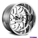 ホイール 4本セット Fuel D609 Triton 1PCホイール22x10(-18、5x150、110.1)4のChrome Rimsセット Fuel D...