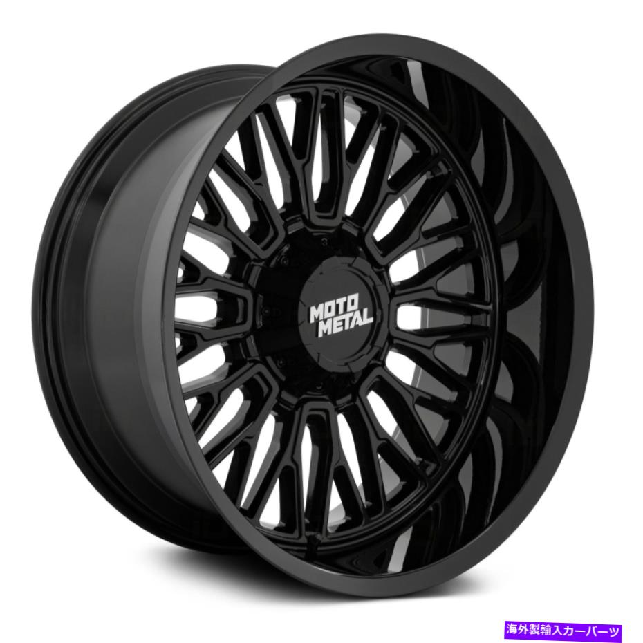 ホイール　4本セット Moto Metal Mo809 Stinger Wheels 22x12（-44、6x135、106.1）4のブラックリムセット Moto Metal MO809 STINGER Wheels 22x12 (-44, 6x135, 106.1) Black Rims Set of 4