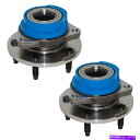 Wheel Hub Bearing ペアセットハブとベアリングは、ABSフロントホイールなしでビュイックシボレーポンティアックバンに適合します Pair Set Hubs & Bearing fits Buick Chevrolet Pontiac Van without ABS Front Wheel