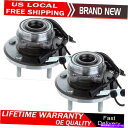 Wheel Hub Bearing 2008年から2016年のダッジグランドキャラバンタウン&カントリーの2つのフロントホイールベアリングとハブ 2 Front...