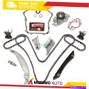 Water Pump タイミングチェーンキットタイミングカバーガスケットウォーターポンプフィット09-10ダッジクライスラー300 2.7 Timing Cha...