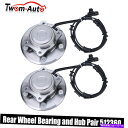 Wheel Hub Bearing 2008年から2012年のタウンアンドカントリーグランドキャラバンルータンの2PC後輪ハブ&ベアリング 2PC Rear W...