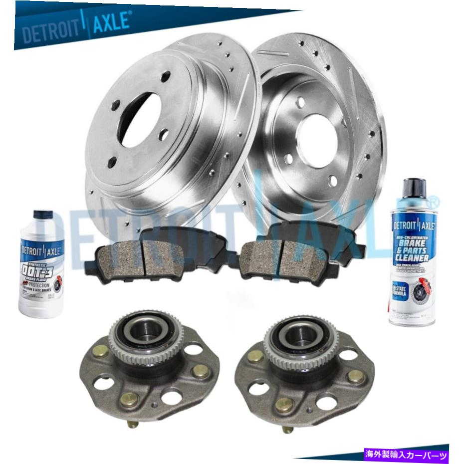 Wheel Hub Bearing 1994年から1997年のホンダアコードのためのリアドリルローターブレーキセラミックパ..