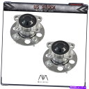 Wheel Hub Bearing マヤサフセット:2つの新しい後輪ハブとベアリングアセンブリフィット06-11トヨタヤリス MAYASAF Set:2 New Rear Wheel Hubs & Bearings Assembly fit 06-11 Toyota Yaris(2)