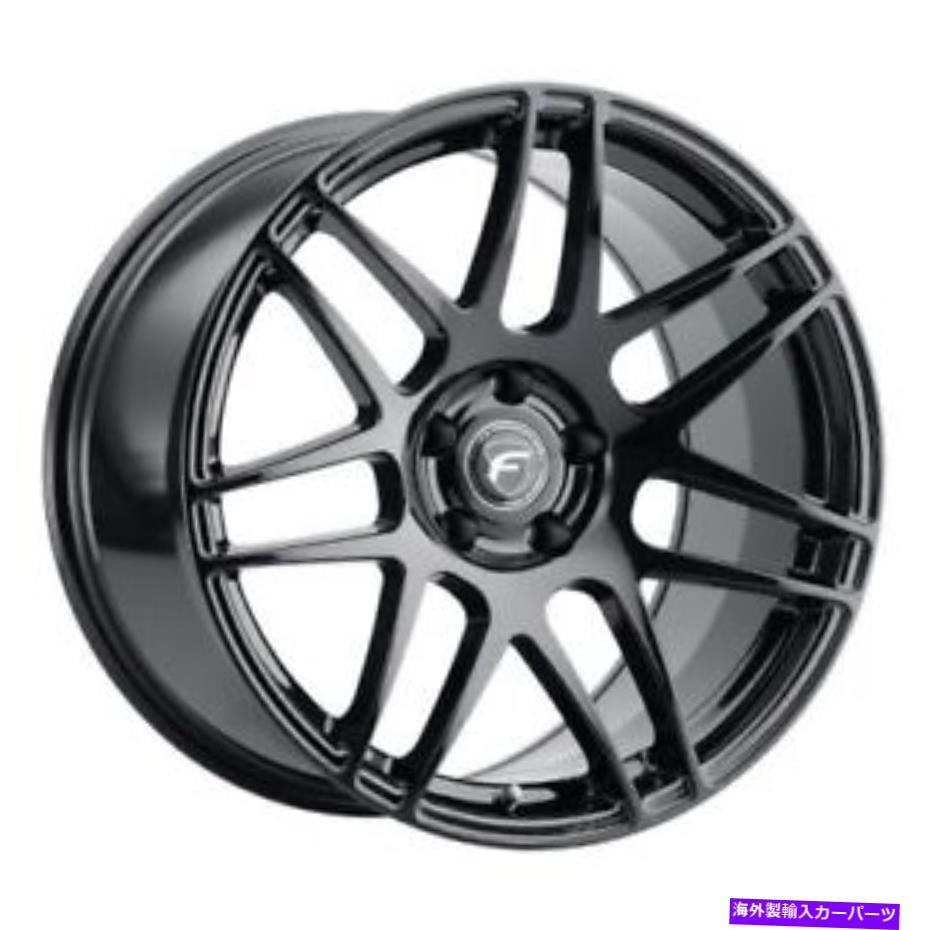 ホイール　4本セット 19x8.5 Fortestar F151 F14光沢ブラックホイール5x112（25mm）セット4 19x8.5 Forgestar F151 F14 Gloss Black Wheels 5x112 (25mm) Set of 4