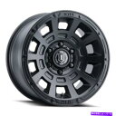 ホイール 4本セット 17x8.5アイコン合金スラストサテンブラックホイール6x120(0mm)4のセット 17x8.5 Icon Alloys Thrust ...