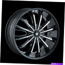 ホイール 4本セット 20x8.5マッツィフュージョンブラック/機械加工ホイール5x112/5x120(35mm)セット4 20x8.5 MAZZI FUSIO...