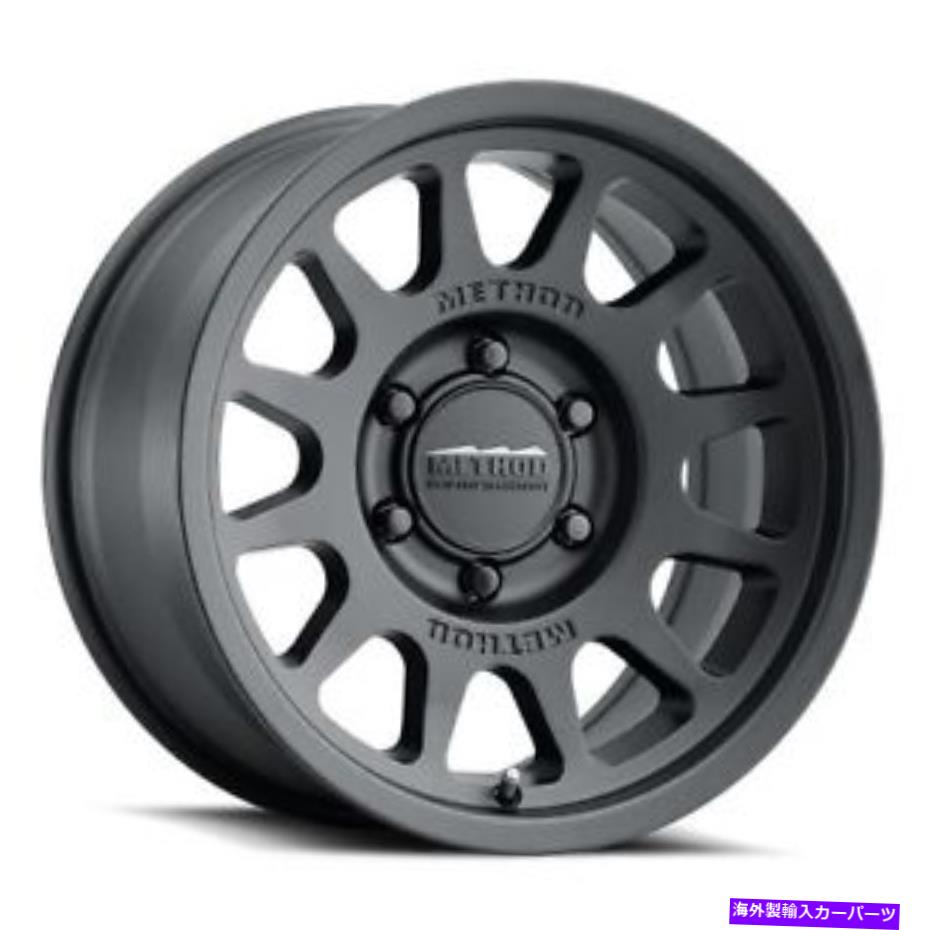 ۥ롡4ܥå 17x7.5᥽åMR703ޥåȥ֥åۥ5x16050mm˥å4 17x7.5 Method MR703 Matte Black Wheels 5x160 (50mm) Set of 4