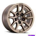 ホイール 4本セット 17x8.5アイコン合金ベクトル5ブロンズホイール5x5(-6mm)セット4 17x8.5 Icon Alloys Vector 5 Br...