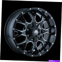 ホイール 4本セット 18x9 Mayhem Warrior Black W/Milled Spokes Wheels 6x135/6x5.5(18mm)セット...