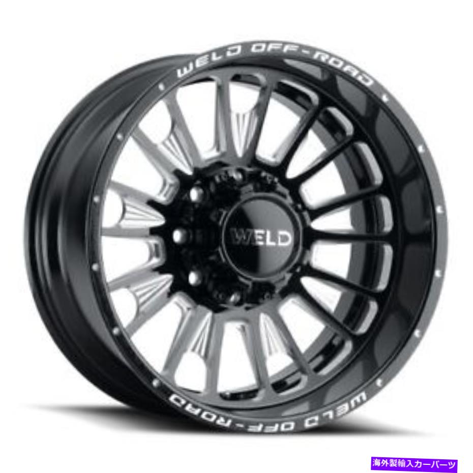 ホイール　4本セット 20x9溶接オフロードW121スコーチブラックミルホイール8x180（0mm）セット4 20x9 WELD Off-Road W121 Scorch Black Milled Wheels 8x180 (0mm) Set of 4