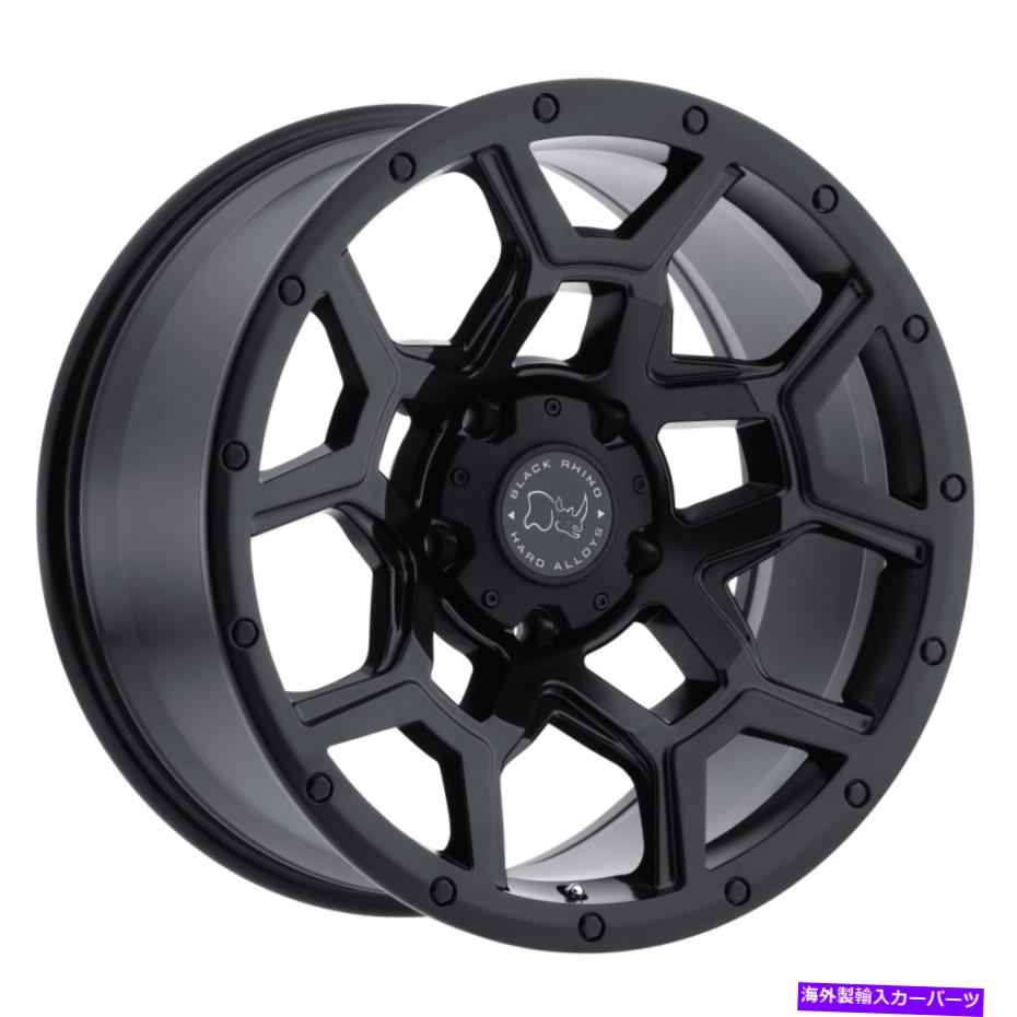 ホイール　4本セット 17x8ブラックサイのオ??ーバーランドマットブラックホイール6x130（52mm）セット4 17x8 Black Rhino Overland Matte Black Wheels 6x130 (52mm) Set of 4