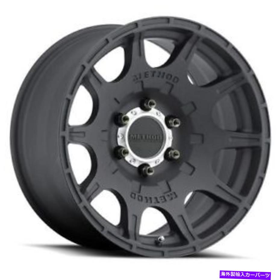 ホイール　4本セット 17x8.5メソッドmr308ルーストマットブラックホイール5x5（0mm）セット4のセット 17x8.5 Method MR308 Roost Matte Black Wheels 5x5 (0mm) Set of 4