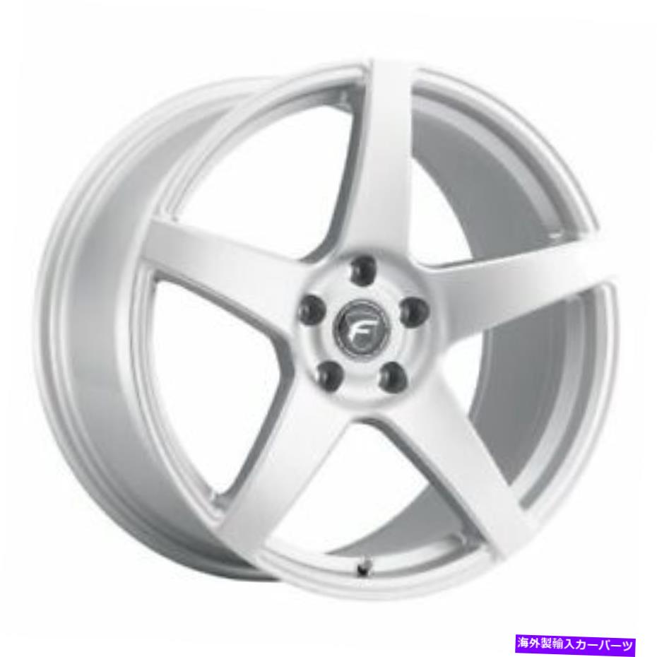 ホイール　4本セット 19x9 forgestar f116 cf5グロスシルバーホイール5x4.5（35mm）セット4のセット 19x9 Forgestar F116 CF5 Gloss Silver Wheels 5x4.5 (35mm) Set of 4