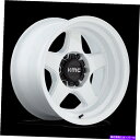 ホイール 4本セット 17x9 kmc km728ロボグロスホワイトホイール5x5(-38mm)セット4のセット 17x9 KMC KM728 Lobo Glo...