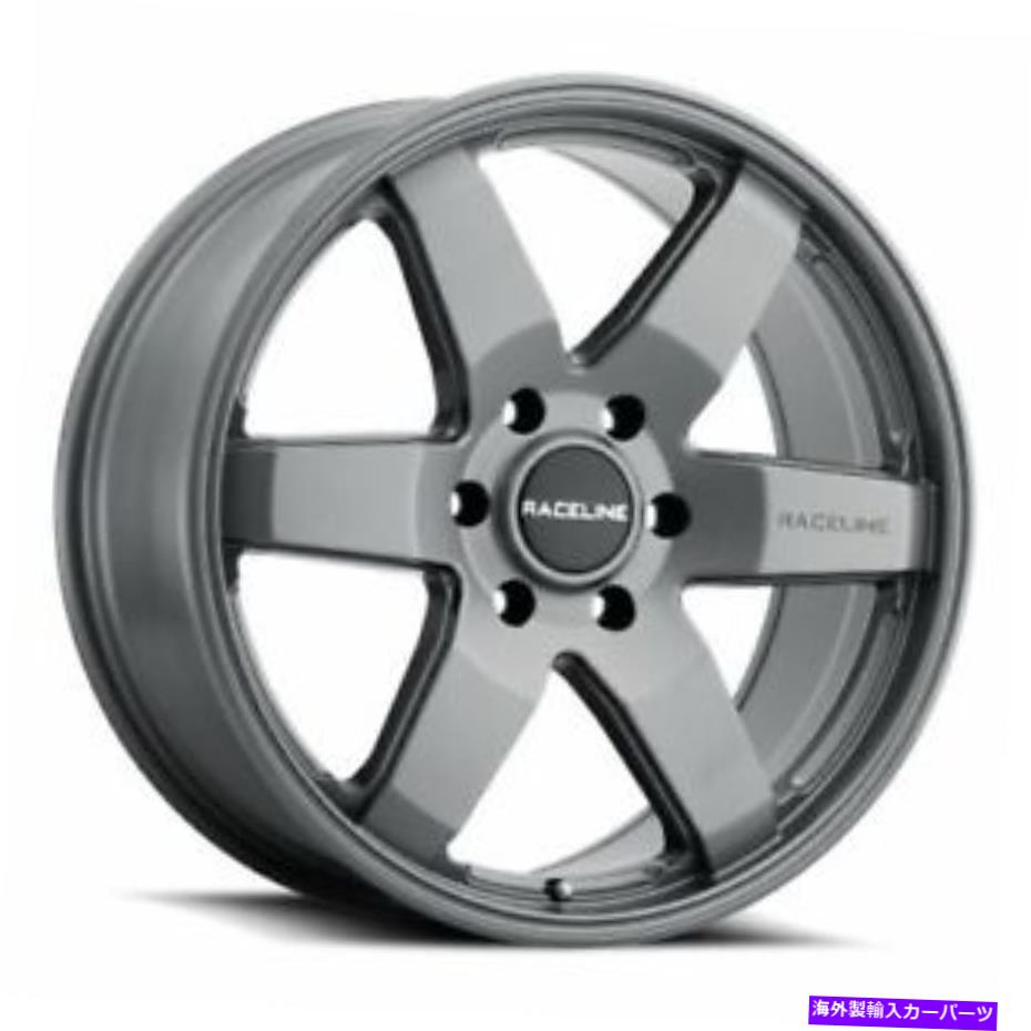 ホイール　4本セット 18x9レーチライン942GS中毒のグレーストーンホイール6x5.5（-12mm）セット4 18x9 Raceline 942GS Addict Greystone Wheels 6x5.5 (-12mm) Set of 4