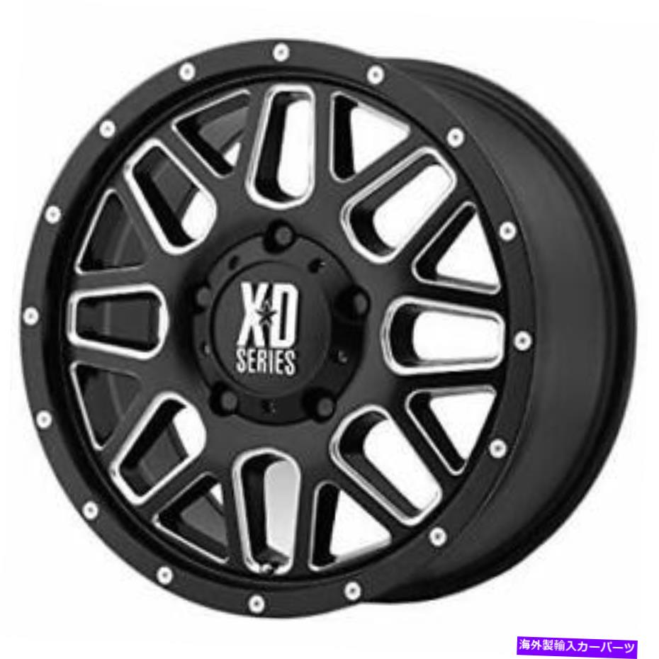 ۥ롡4ܥå 16x7 XD꡼XD820֥åߥ󥰥ۥ5x16042mm˥å4 16x7 XD Series XD820 Black Milled Wheels 5x160 (42mm) Set of 4