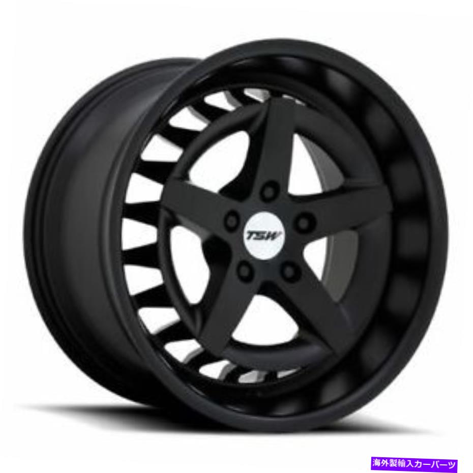 ホイール 4本セット 20x9 TSW DEGNER SEMI GLOSS BLACKWHEELS 5x112（40mm）セット4のセット 20x9 TSW Degner Semi Gloss Black Wheels 5x112 (40mm) Set of 4