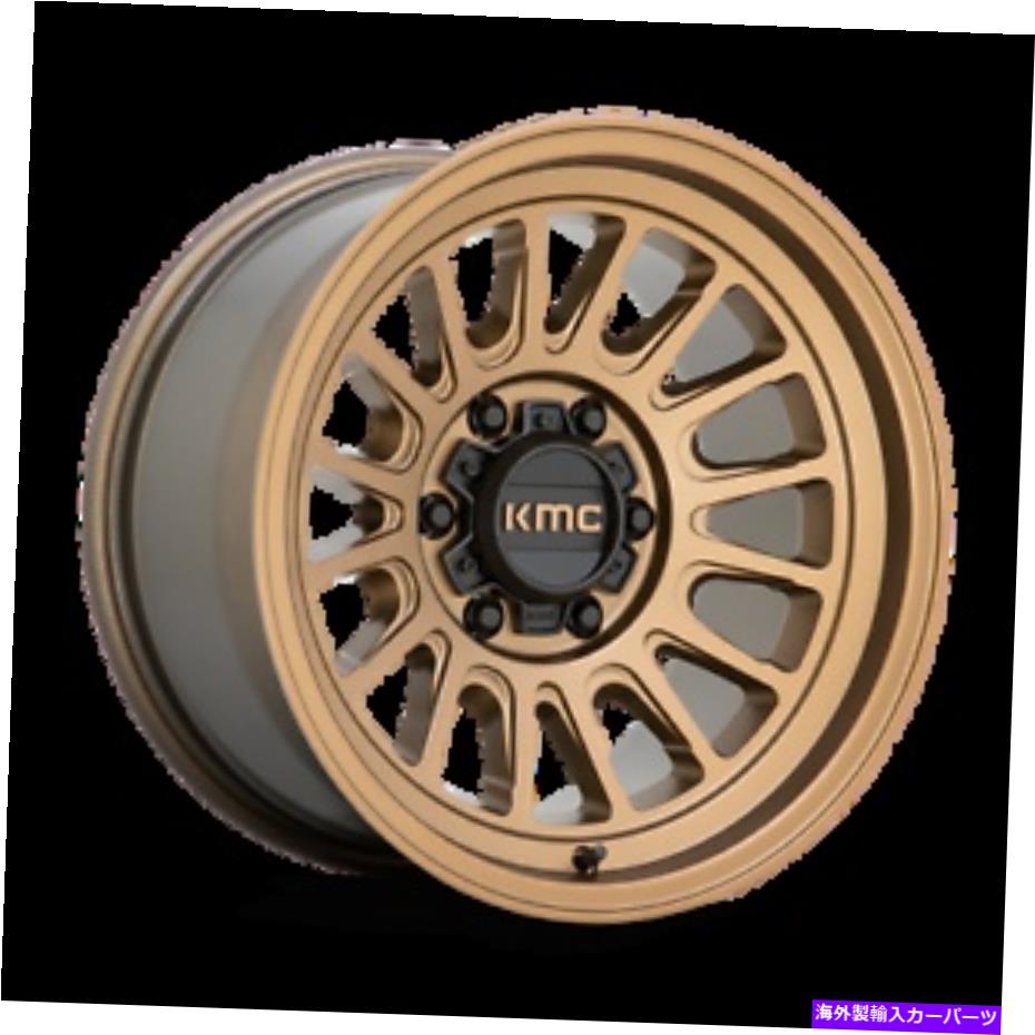 ホイール　4本セット 17x8.5 kmc km724インパクトolマットブロンズホイール6x120（0mm）4のセット 17x8.5 KMC KM724 IMPACT OL Matte Bronze Wheels 6x120 (0mm) Set of 4