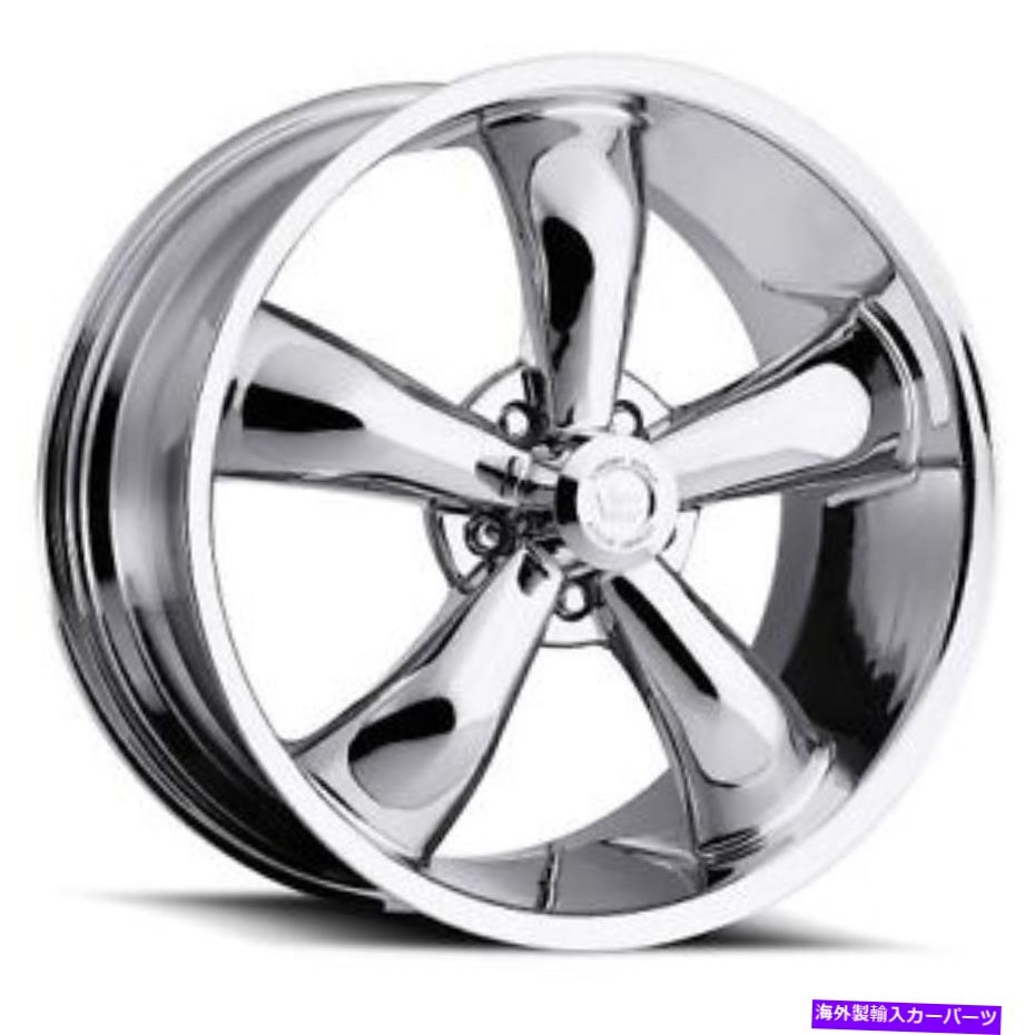 ホイール　4本セット 18x9.5アメリカの筋肉142レジェンド5クロムホイール5x4.75（0mm）セット4 18x9.5 American Muscle 142 Legend 5 Chrome Wheels 5x4.75 (0mm) Set of 4