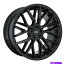 ホイール　4本セット 18x8 m224ニッチガンマグロスブラックホイール5x120（40mm）セット4のセット 18x8 M224 Niche Gamma Gloss Black Wheels 5x120 (40mm) Set of 4