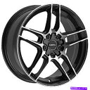ホイール 4本セット 19x8.5 Motiv 434MB Matic Gloss Blk Mach Face Wheels 5x108(40mm)セット4のセット 19x8.5 Motiv 434MB Matic Gloss Blk Mach Face Wheels 5x108 (40mm) Set of 4(2)