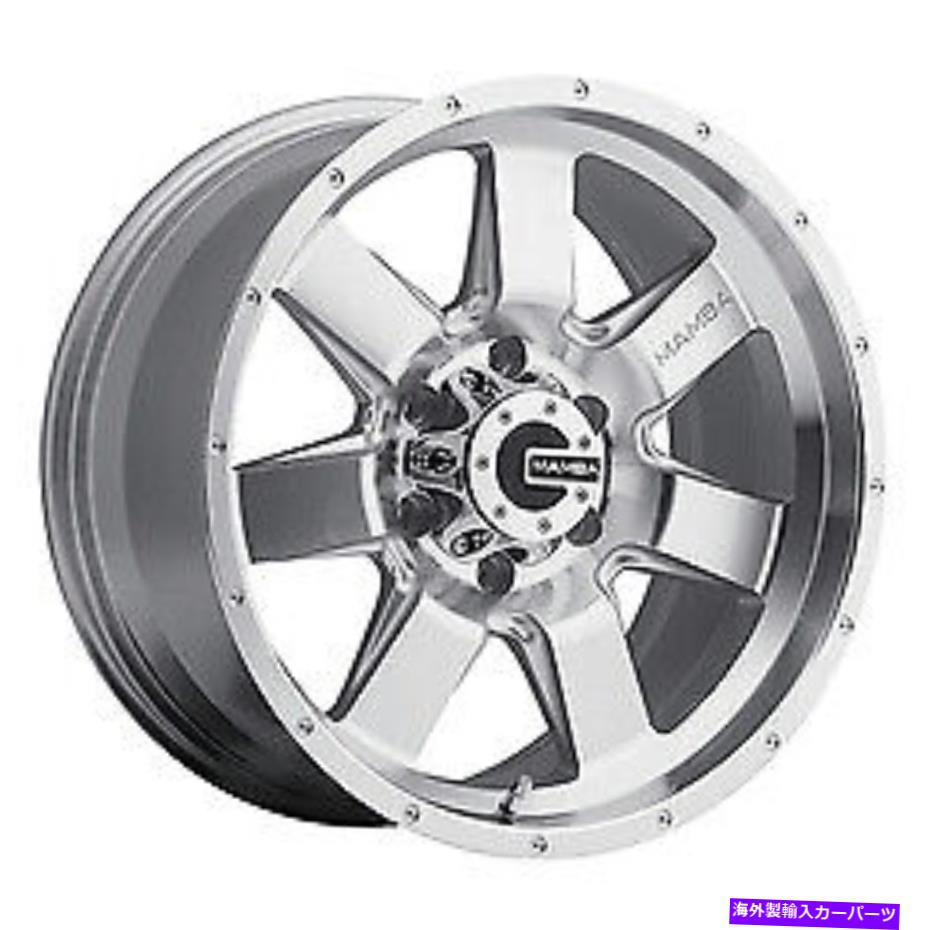 ホイール　4本セット 18x9マンバ586S M14シルバー機械加工ホイール6x5.5（12mm）セット4 18x9 Mamba 586S M14 Silver Machined Wheels 6x5.5 (12mm) Set of 4
