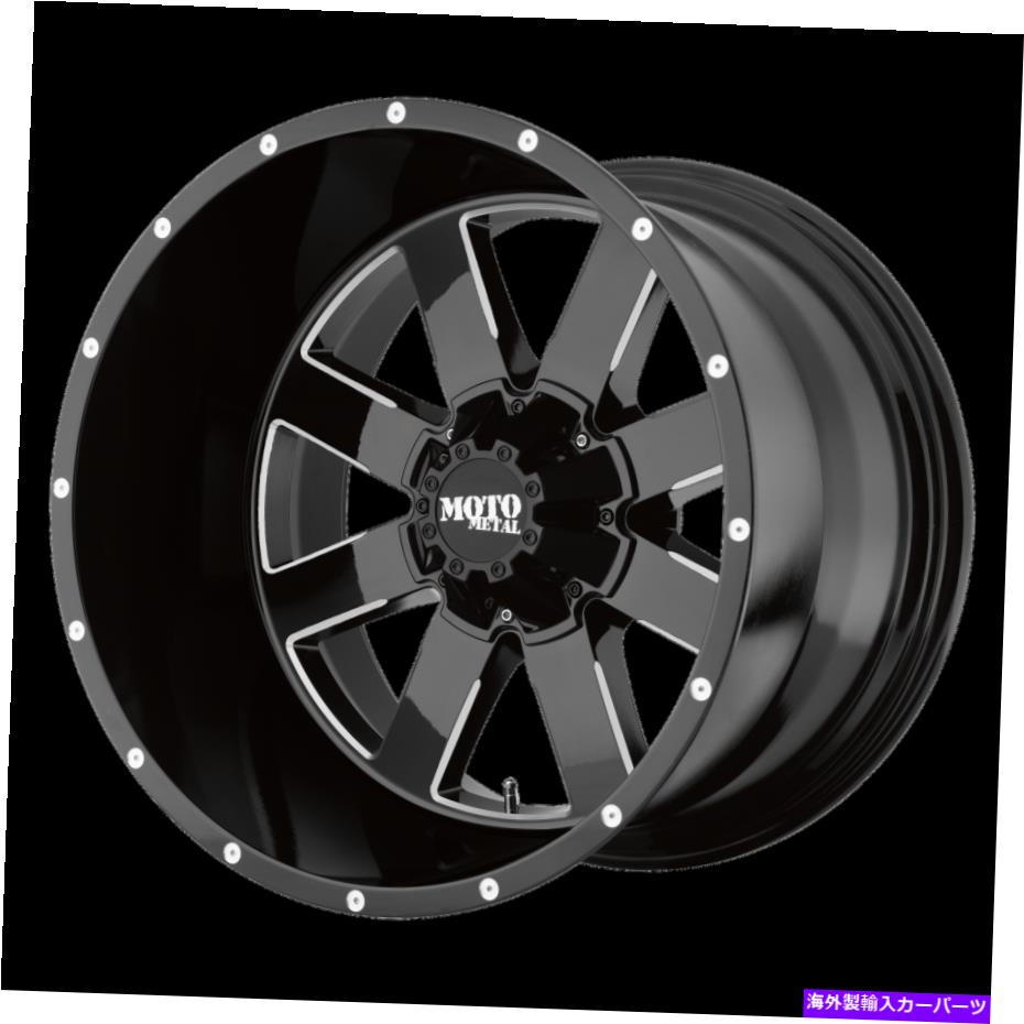 ホイール　4本セット 18x9 Moto Metal Mo962 Gloss Black Milled Wheels 5x5/5x5.5（0mm）セット4のセット 18x9 Moto Metal MO962 Gloss Black Milled Wheels 5x5/5x5.5 (0mm) Set of 4