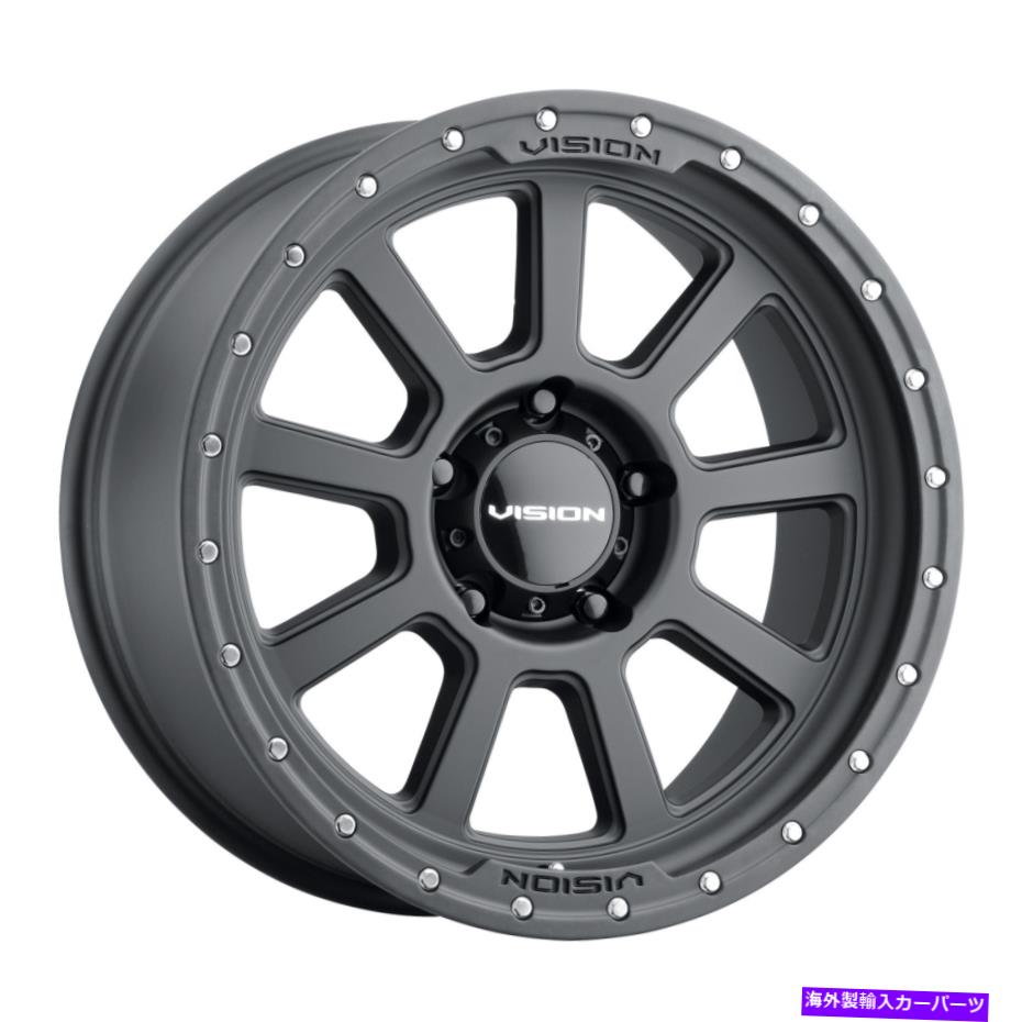 ホイール　4本セット 18x9ビジョン350 ojosサテンブラックホイール5x5（12mm）セット4 18x9 Vision 350 Ojos Satin Black Wheels 5x5 (12mm) Set of 4