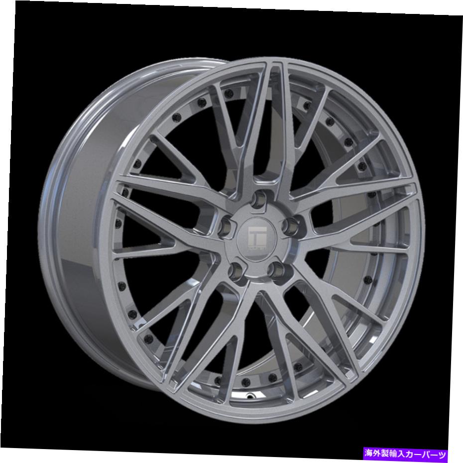 ホイール　4本セット 20x9 Touren TR93グロスグラファイト/ブラックリベットホイール5x120（35mm）セッ..