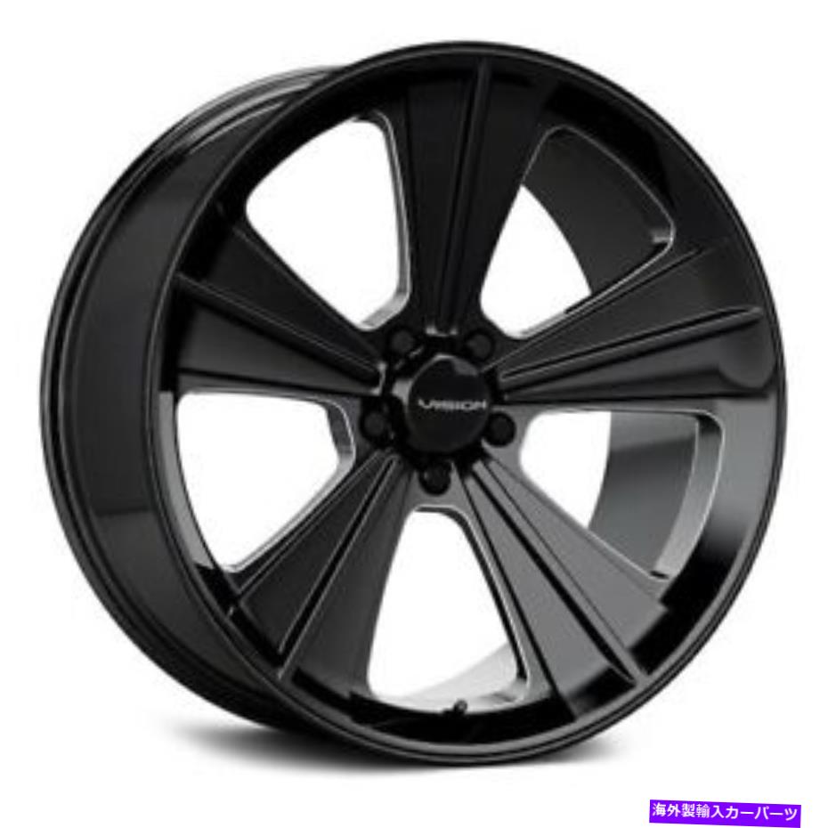 ホイール　4本セット 20x11 American Muscle V327ミサイルグロスブルクミリングホイール5x115（27mm）セット4 20x11 American Muscle V327 Missile Gloss Blk Milled Wheels 5x115 (27mm) Set of 4