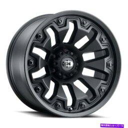 ホイール　4本セット 18x9ビジョンオフロード362アーマーサテンブラックホイール5x4.5（12mm）セット4 18x9 Vision Off-Road 362 Armor Satin Black Wheels 5x4.5 (12mm) Set of 4