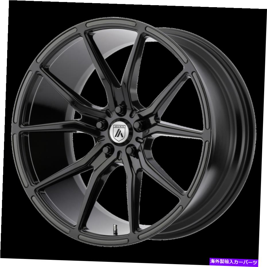ホイール　4本セット 20x10.5 Asanti Black ABL-13 Gloss BlackWheels 5x112（38mm）セット4 20x10.5 Asanti Black ABL-13 Gloss Black Wheels 5x112 (38mm) Set of 4