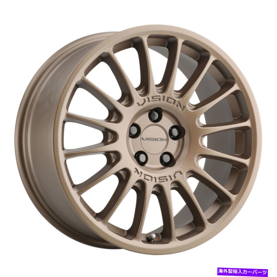 ホイール　4本セット 17x7ビジョン477モナコブロンズホイール5x112（38mm）セット4 17x7 Vision 477 Monaco Bronze Wheels 5x112 (38mm) Set of 4【並行輸入品】