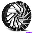 ホイール 4本セット 20x8.5 Azara Aza-505 Gloss Black&Machined Wheels 5x4.5/5x120(35mm)セット...