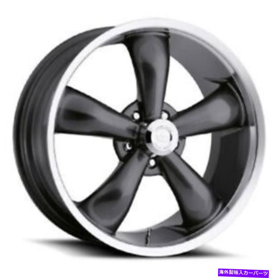 ホイール　4本セット 20x9.5アメリカの筋肉142レジェンド5ガンメタルマッハホイール5x115（12mm）セット4 20x9.5 American Muscle 142 Legend 5 Gunmetal Mach Wheels 5x115 (12mm) Set of 4