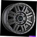 ホイール 4本セット 17x8ブラックサイイエローストーンマットガンメタルホイール5x160(45mm)セット4 17x8 Black Rhino YELLOWSTONE MATTE GUNMETAL Wheel 5x160 (45mm) Set of 4(2)
