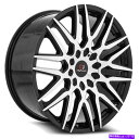 ホイール 4本セット 20x8.5 Cavallo Clv-24 Gloss Black&Machined Wheels 5x4.5/5x120(35mm)セッ...